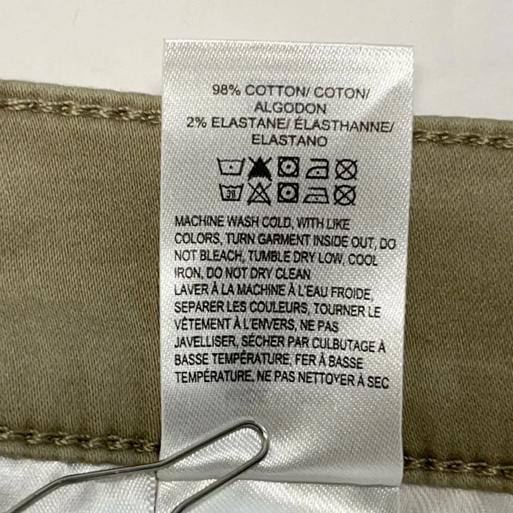 Lucky Brand Mens Pants 36x32 Khaki Tan 121 Slim Straight Cotton Stretch Chino